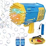 Bubble Machine Blaster, Kids Bubble Bubble Gun, 69 Holes Bubble Gun, Bazooka Bubble Machine Blower, Elektrîk Sabûn Bubble Gun ji bo Partiyên Rojbûnê