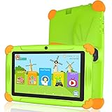 Tablet niños con Wifi 3 GB Ram 32 GO Rom Tablet para niños 7 pulgadas Android-Google Play y control parental, Youtube, Quad Core Tableta - Verde