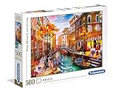 Clementoni - Puzzle 500 piezas paisaje ciudad Atardecer en Venecia, Puzzle adulto (35063)