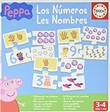 Educa - Jeg lærer Peppa Pig Numbers, Pædagogisk spil for babyer fra 3 år, De vil forbinde tallene med deres tilsvarende mængde, 40 stykker illustreret med Peppa Pig and His Friends (16224)