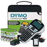 DYMO LabelManager 420P kit de etiquetadora portátil y recargable de alto rendimiento | teclado ABC | con 4 rollos de etiquetas D1 y maletín de transporte