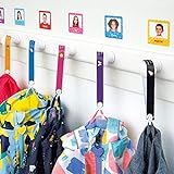 Cintas personalizadas para colgar la ropa de los niños sin coser (6 uds) Stikets