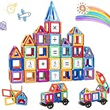 aaczly Magnetic Building Blocks 74 Pieces Magnetic Constructions Children 3D Magnetic Blocks Дитячі розвиваючі ігри Іграшки для дітей 3 4 5 6 7 років