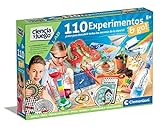 Clementoni- 110 eksperimenter, videnskabelige spileksperimenter, kemilaboratorium, legetøj på spansk fra 8 år (55474)