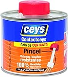 Ceys - Cola Contacto - Contacceys - Uniones Flexibles y Resistentes - Pincel - 500 ML