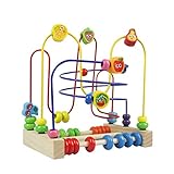 Juguetes de Madera Laberinto Montessori para Niños Juguetes Abalorios de Frutas Juegos Educativos para Niños Niñas 3 4 5 6 Años