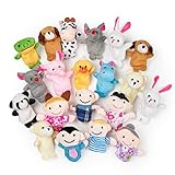 THE TWIDDLERS 20 Marionetas de Dedos - Set de Juguetes de Animales Marioneta