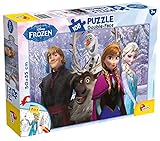 Liscianigiochi Puzzle pro děti 108 dílků 2v1, oboustranné s rubem k vybarvení - Disney Frozen The Snow Queen 49301