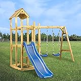 SHUJING Playground slide, swings ແລະ ladder, ຕຽງໄມ້ສໍາລັບອະນຸບານ, ຕຽງເດັກນ້ອຍ, swing ເດັກ, 285x305x226,5 cm