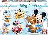 Educa - Baby Mickey Mouse 5 Puzzles Progresivos de 3 a 5 Piezas. Puzzle Infantil para bebés +24 Meses. Puzzle de Disney Infantil 13813