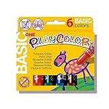 Playcolor Basic one - Tempera sólida - 6 colores surtidos - 10711