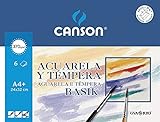Canson Watercolor Basik, Minipack A4+ (24x32 cm) 6 Xaashiyaha 370 g