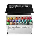 Karin Mini Box Brushmarker Pro 26 unidades + 1 Blender Cuerpo transparente con sistema Ink-Free de 2,4 ml de color líquido sin rotuladores