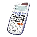 OSALO 417 Scientific Calculator, 2 Line Function, 10 + 2 Digits, Written Display, Ultralight Solar Calculator (OS 991ES Plus)
