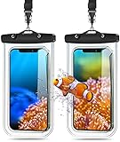 Водонепроникний чохол для мобільного телефону Mohard (2 одиниці), водонепроникна мобільна сумка IPX8 зі шнурком для пляжу та басейну, мобільний чохол для води, сумісний з iPhone 15 Pro Max/15 Pro/14/13, Galaxy S23 Ultra до 7'