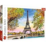 Trefl- Romantisches Paris 500 Piezas, Adultos y niños a Partir de 10 años Puzzle, Color romántico
