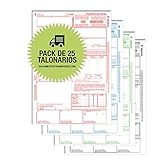 Pack 25 Talonarios CMR Autocopiativos - 4 Copias numeradas
