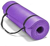 Smallrun Alfombra yoga pilates gruesa Esterilla Pilates Antideslizante 10mm Alfombrilla de Yoga Colchoneta de Yoga Esterilla Deporte Fitness 183x61x1cm (10MM-Morado)