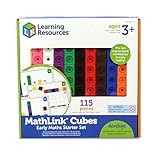 Learning Resources Ensemble d'activités Mathlink Cubes, couleur, motif varié