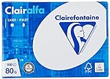 Clairefontaine 1910C Clairalfa - Papel blanco A5 (148×210 mm), 80 g/m², 500 hojas