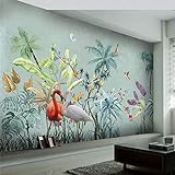 Papel pintado Mural personalizado Papel pintado tridimensional Flores y pájaros pintados a mano Murales con imágenes Sala de estar TV S Papel tapiz no tejido Papel tapiz 3D Decoración-430cm×300cm