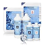 Resina epoxi, Ultra transparente 2-K kg1,6 con B-Super transparente efecto agua para creación de joyas resina transparent-résine para Créations moules-bestseller de Resin Pro (1,6 kg)