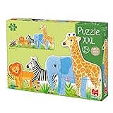 Goula - Puzle XXL Selva, Puzle de carton de piezas grandes para niños a partir de 2 años