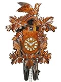 Reloj de cuco de la Selva Negra Reloj de Cuco Mecánico 8 Días con 3 Pájaros y 7 Hojas, Reloj Kuco Cuckoo Clock Reloj de Bosque Negra