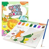 Книги YPLUS для малювання водою для малюків，акварельний папір для дітей віком від 1 до 4 років，художній подарунок із пензлем та ілюстраціями тварин