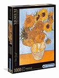Clementoni, Diseño Van Gogh: Los Girasoles. Puzzle 1000 Piezas