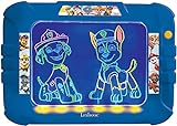 LEXIBOOK Paw Patrol La Patrulla Canina-Tablero de Dibujo Electrónico de Neón, Juguete Creativo artístico Muchachos, paño de Limpieza y 2 marcadores incluidos, Azul/Roja