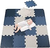 Antrect Baby Puzzle Mat 18 Pieces Children's Puzzle Play Mat, 30 x 30 x 1,2 cm, 16.5sqft, EVA Interlocking Floor Mats