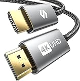 Cable HDMI 4K 2 Metros, Silkland Cable HDMI 2.0 4K HDR, Soporte ARC, 3D, 4K@60Hz, 2K@144Hz, 1080P, Ethernet, HDMI Cable 2 Metros Compatible con 4K UHD TV, BLU-Ray, PS4/5, Xbox One/360, Proyector