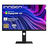 INNOCN 27' Monitor 4K - IPS 3840 x 2160p 60Hz Professional Monitor, HDR, 10 bit, Color Callibration ,(USB-C/HDMI/DP/USB Hubs) Eyes Care, Height Adjustable, 12 Months Warranty, 27C1U
