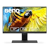 BenQ BL2780 - Monitor Profesional de 27' FullHD (1920x1080, 5ms, 60Hz, HDMI, IPS, DisplayPort, VGA, Altavoces, Eye-care, Sensor Brillo Inteligente, Flicker-free, Low Blue Light, antireflejos) - Negro