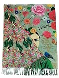 Bufanda viscosa doble impresión Frida Kahlo Khalo regalo mujer arte moda estola bufanda, multicolor, Talla única