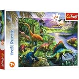 Trefl 200 Piezas, para niños a Partir de 7 años Puzzle, Color Dinosaurios Depredadores, Dinosaurier