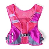 AONIJIE Unisex Running Chaleco de hidratación Ultraligero Mochilas Trail Ideal para Senderismo, maratón, Escalada y Ciclismo (Hot Pink)