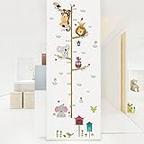 Pegatina pared medidor altura animales para dormitorios bebes infantiles cuartos de juegos de OPEN BUY