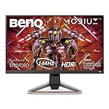 BenQ MOBIUZ EX2710 - Monitor Gaming de 27' FullHD (1920x1080, 1ms, 144Hz, IPS, AMD Freesync Premium, compatible con PS5/Xbox x) - Gris Oscuro