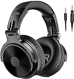 OneOdio Wireless Bluetooth Headphones 110H, HiFi Headphones 50mm Speaker with Mic CVC 8.0, Wired Headphones for Mobile PC Laptop, 90° Adjustable Protein Earmuffs for DJ