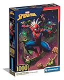 Clementoni Puzzle Marvel Spiderman, 1000 Piezas para Adultos y niños de 10 años, Juego de Habilidad para Toda la Familia (39768)