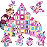 38 Piezas Bloques de Construccion Magnéticos, Juego de Imanes para Niños de 3 a 6 Años, Cumpleaños Navidad Regalo