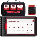 thinkcar Thinkscan MAX Escáner de diagnóstico automotriz de Sistema Completo, Servicio de reinicio 28, Herramienta de escaneo de automóvil OBDII, codificación, actualización de por Vida
