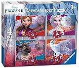 Ravensburger - Frozen 2 - 4 Puzzle en una caja, Edad Recomendada 3+ años - Dimensiones 19 x 14 cm, Exclusivo en Amazon