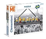 Clementoni- Minions Los Pingüinos De Madagascar Puzzle 1000 Piezas, New York (39370)