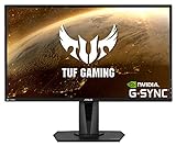 ASUS VG27AQ TUF Gaming - Monitor de Gaming de 27' (WQHD 2560x1440, 165 Hz, Extreme Low Motion Blur Sync, G-SYNC Compatible, Adaptive-sync, 1 ms MPRT) color Negro
