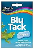 Bostik, Blu·Tack Original, Masilla adhesiva moldeable y reutilizable recomendada para la fijación de todo tipo de objetos, Azul