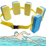 Дитячий ремінь для плавання, плаваючий ремінь, регульований ремінь з пінопласту EVA, допомога для навчання дітей плаванню, ремені для водних вправ, ремінь безпеки (синьо-жовтий)