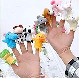 MegaPack de 10 Marionetas de dedo para niños, Marionetas de Dedos para Niños Bebé Marioneta de Dedo de Animal Pequeño Conjunto de Marionetas de Dedo Animal Marioneta de Dedos Set de Marionetas de Mano